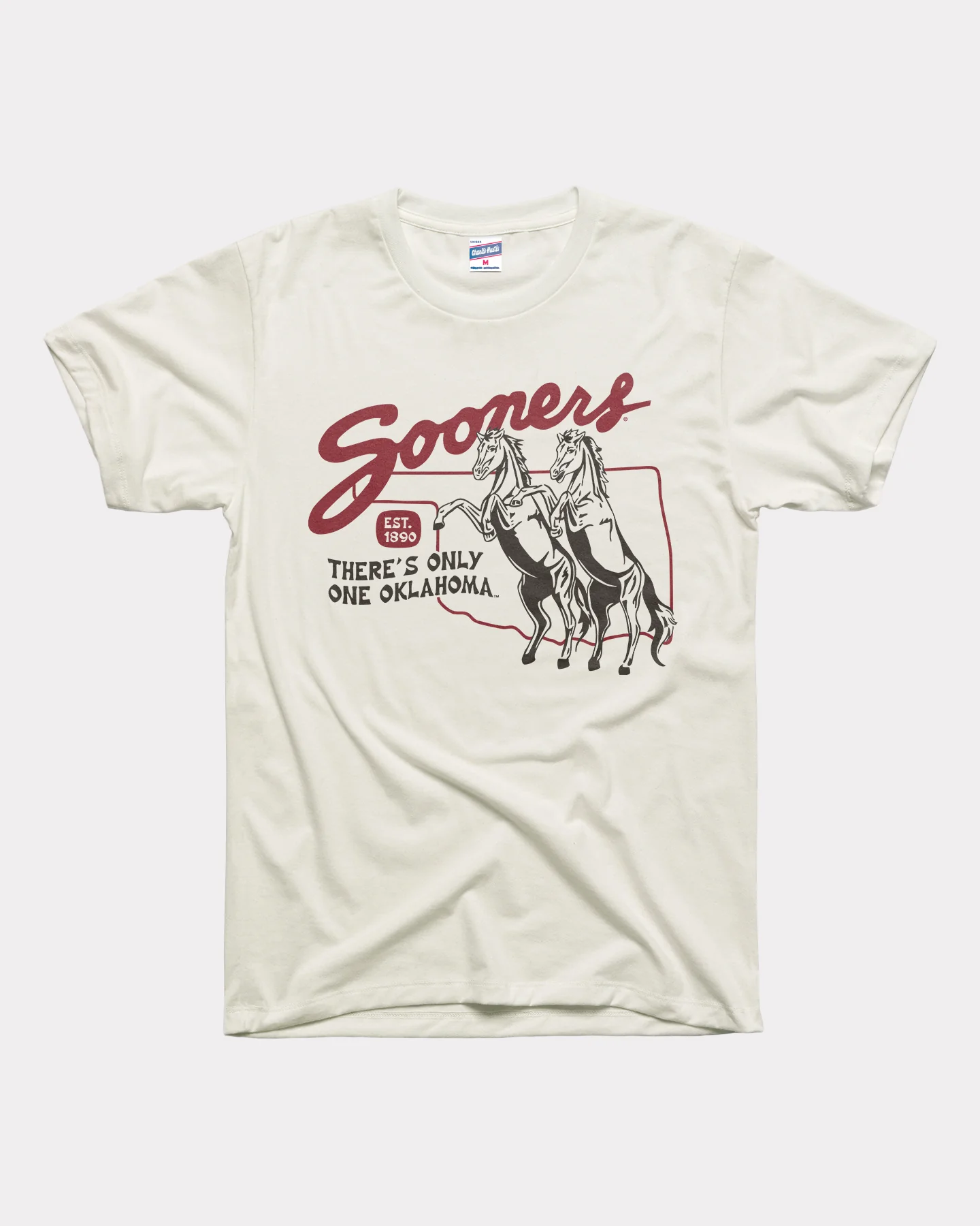 There's Only One Oklahoma Sooner Vintage White T-Shirt