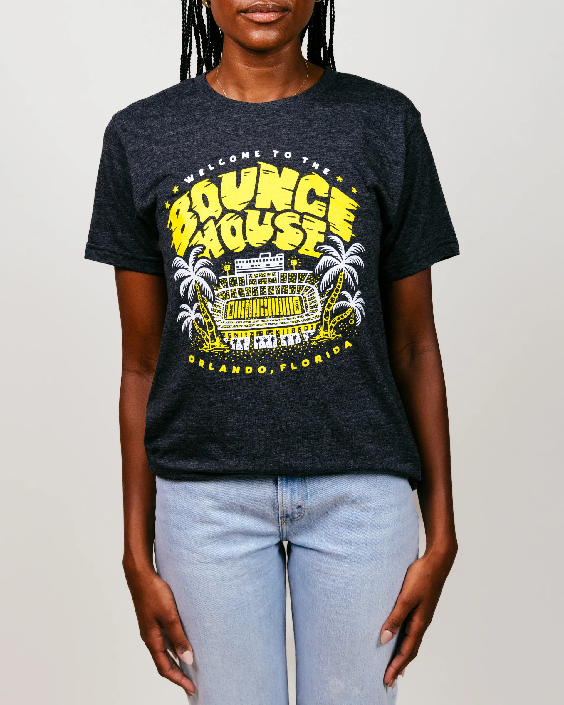 UCF Bounce House Vintage Black T-Shirt - Image 2