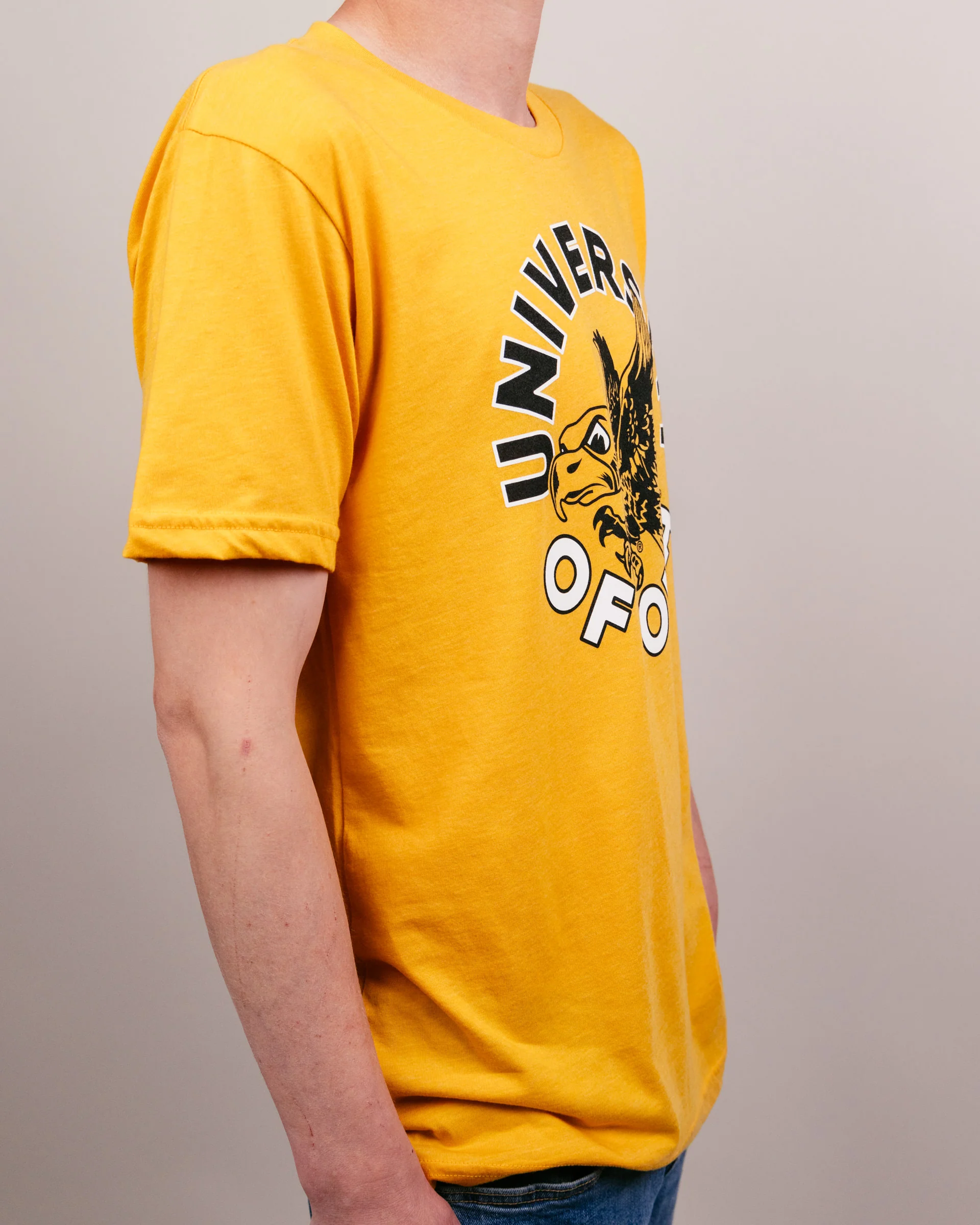 University of Iowa Flying Herky Circle Gold T-Shirt - Image 3