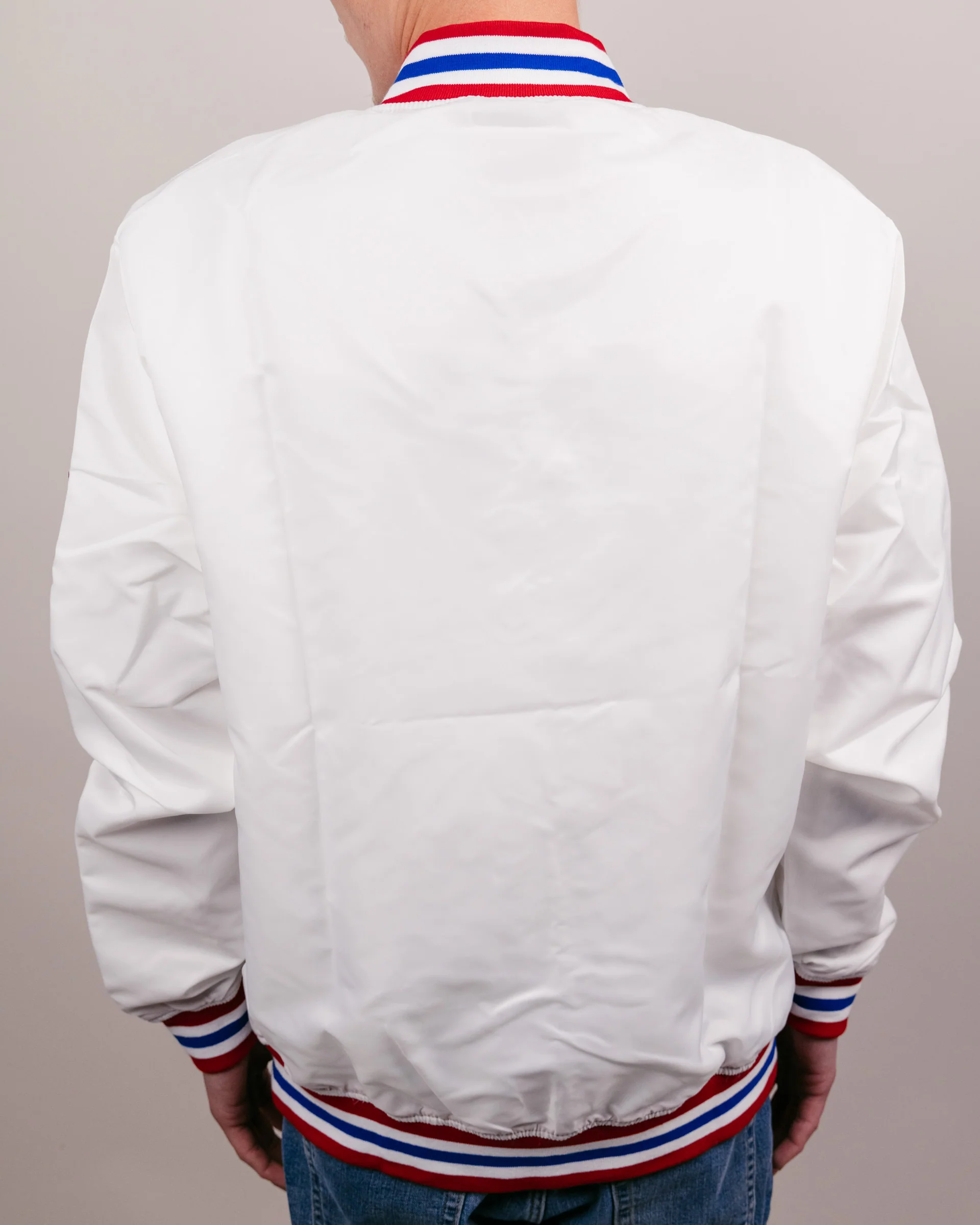 University of Kansas Arch White Letterman Jacket - Image 5