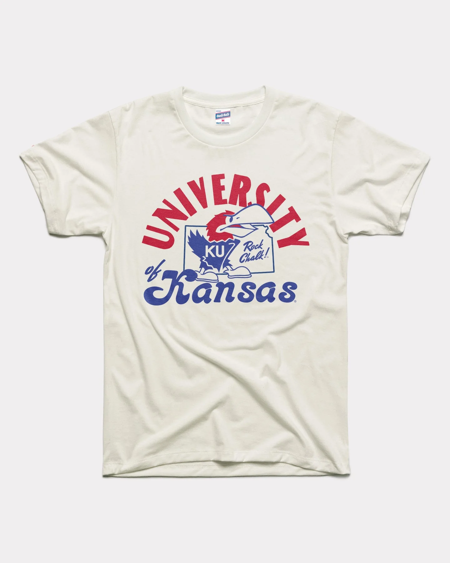 University of Kansas Outline White T-Shirt