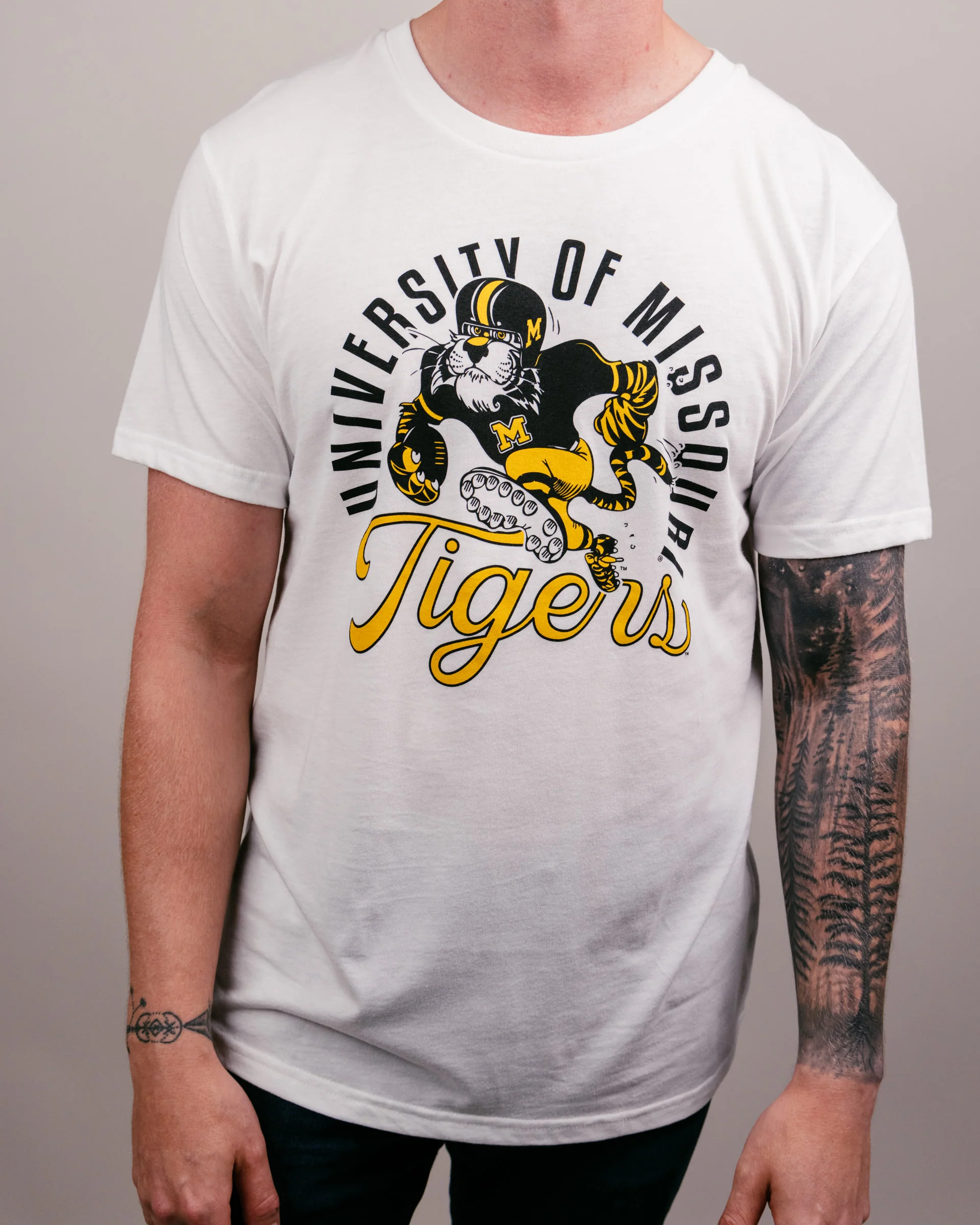 University of Missouri Tigers White T-Shirt - Image 2