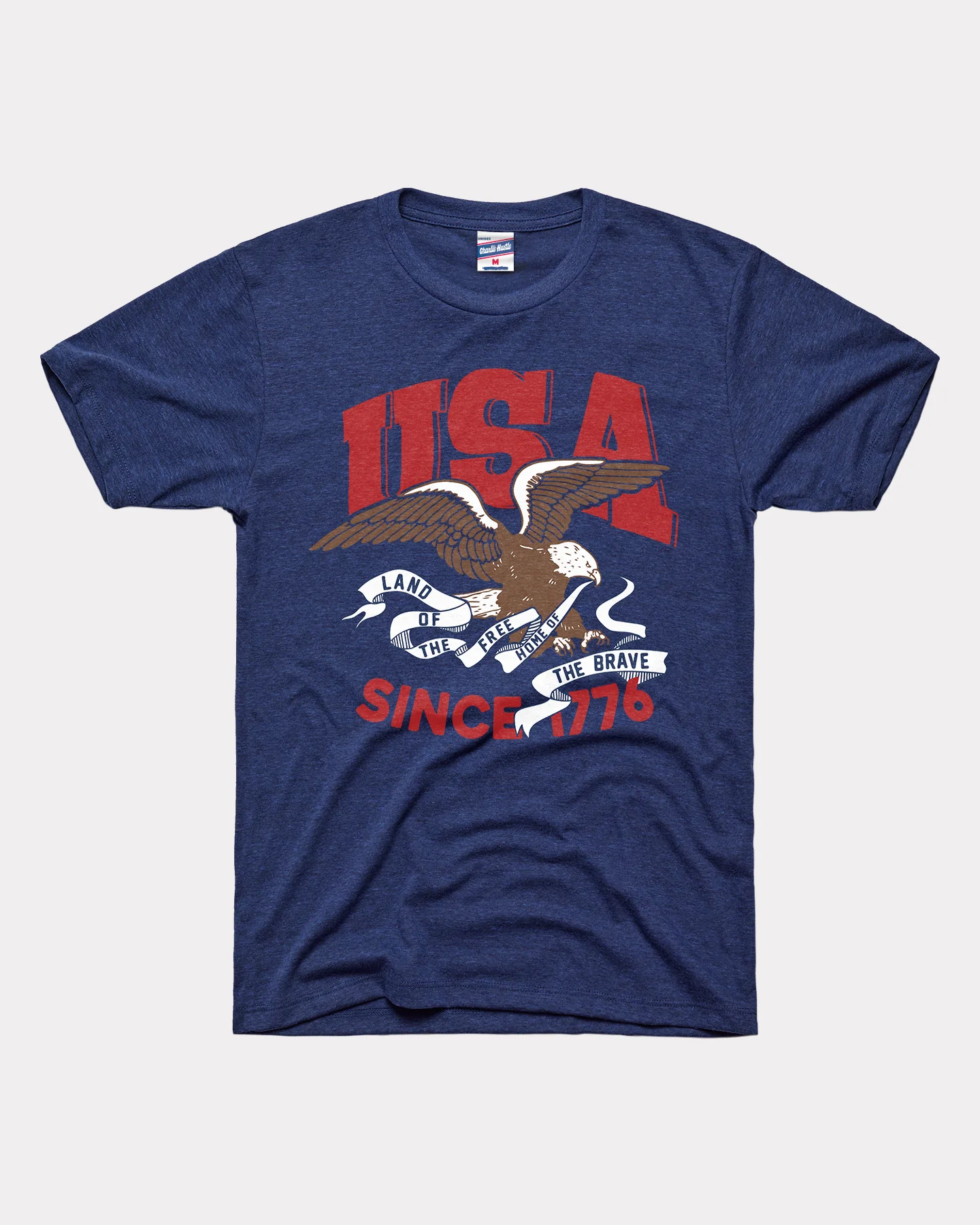 USA Since 1776 Heather Navy T-Shirt