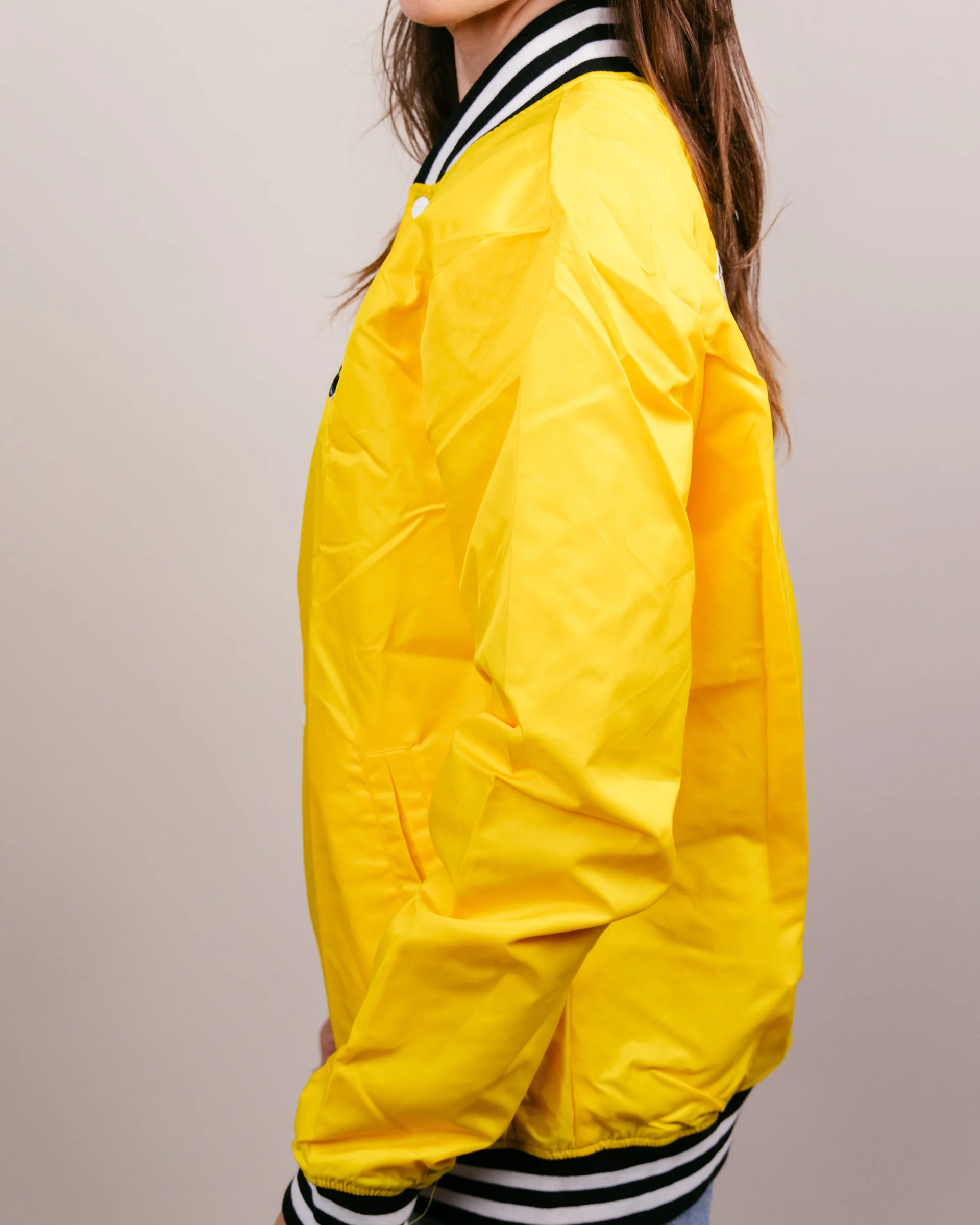 Wichita State Shockers Arch Yellow Letterman Jacket - Image 4