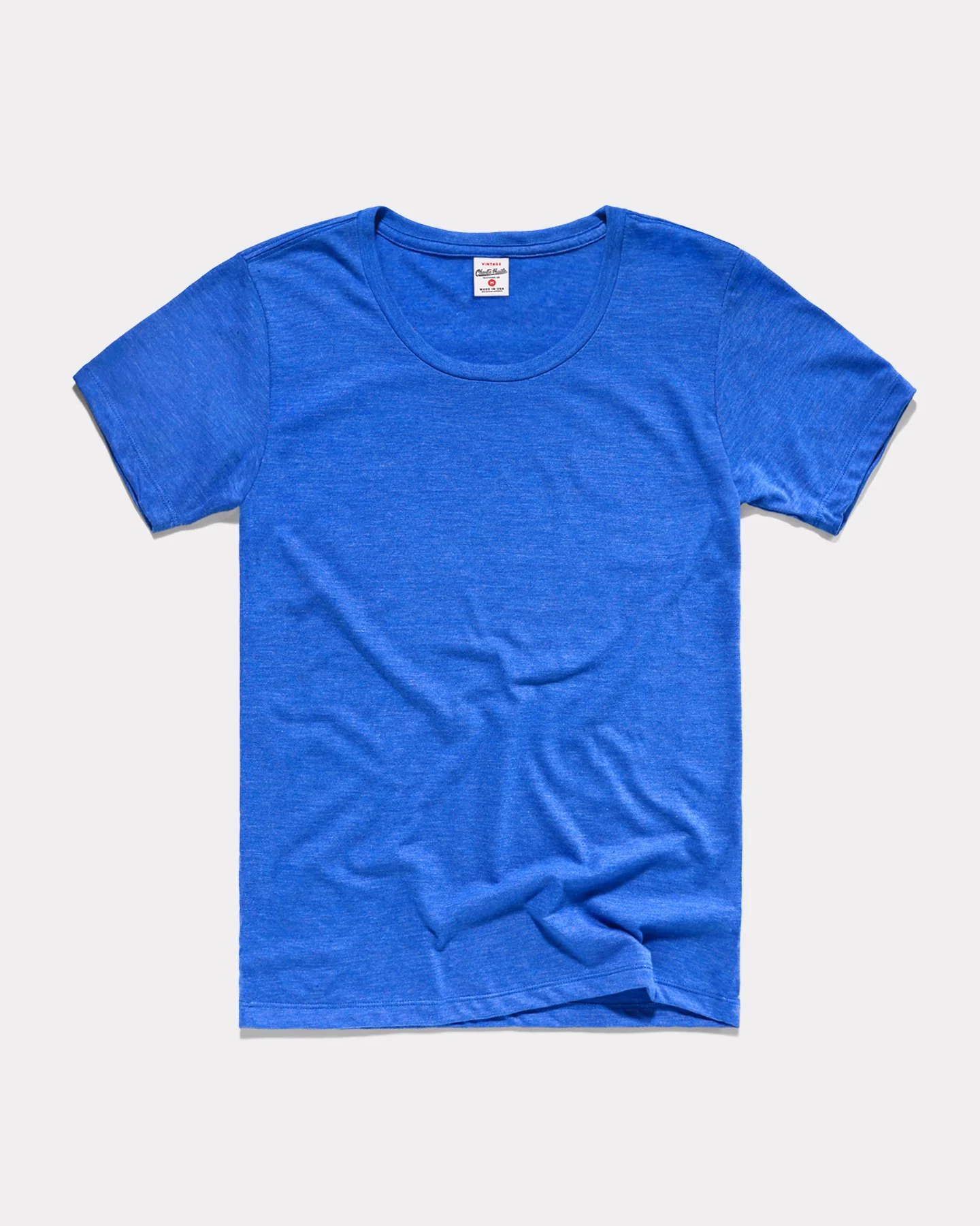 Women's Essential Vintage Royal Blue Short Sleeve T-Shirt
