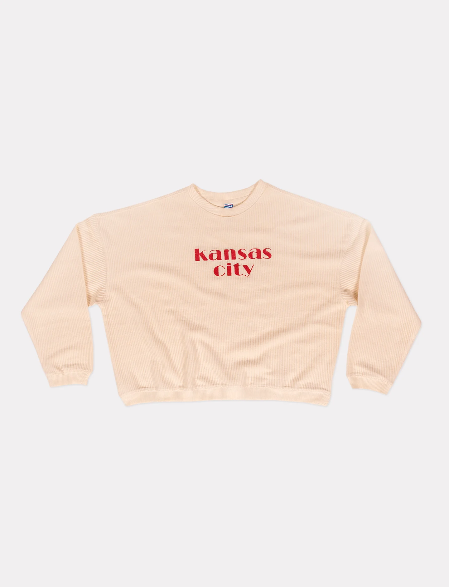 Women's Kansas City Natural Corded Crew - Image 2
