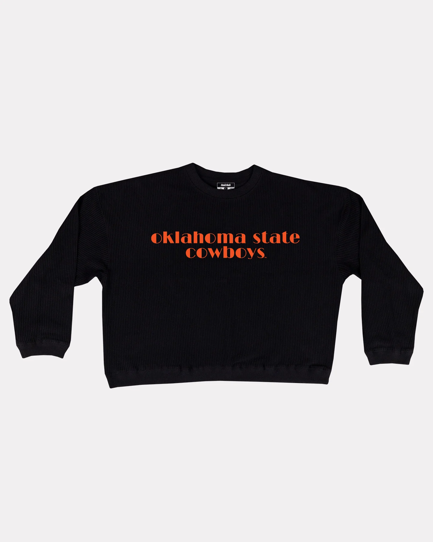 Women's Oklahoma State Cowboys Black Corded Crew - Image 2